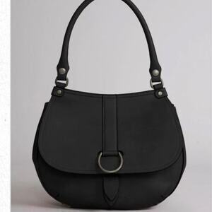 Simply Noelle buckle down Saddle bag in black